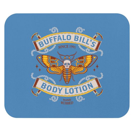 Discover Buffalo Bill's Body Lotion - Horror Movie - Distressed Vintage Tattoo - Silence Of The Lambs - Mouse Pads
