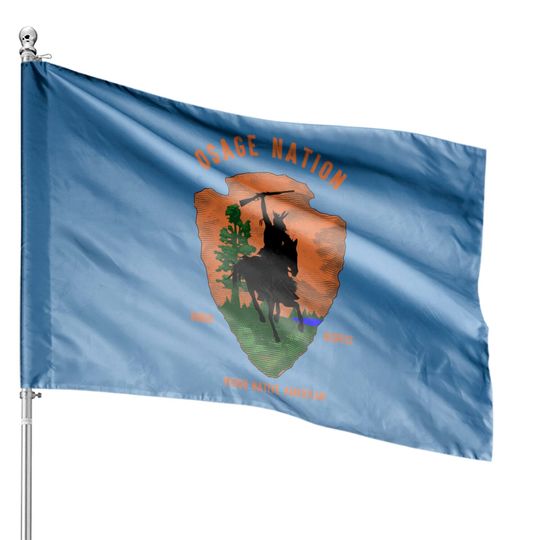 Discover Osage Nation Tribe Native American Honor Respect Vintage Arrow - Osage Nation - House Flags