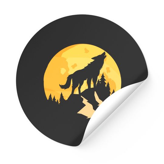 Discover wolf - Wolf - Stickers