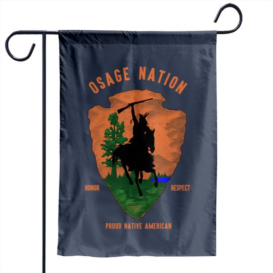 Discover Osage Nation Tribe Native American Honor Respect Vintage Arrow - Osage Nation - Garden Flags