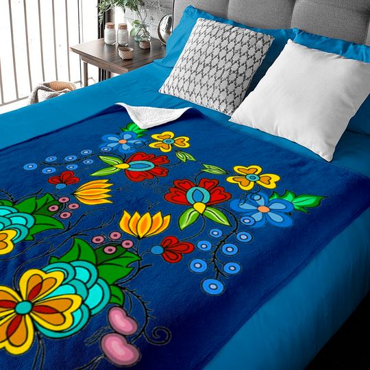 Discover Ojibwe Floral Baby Blankets, Floral Baby Blankets