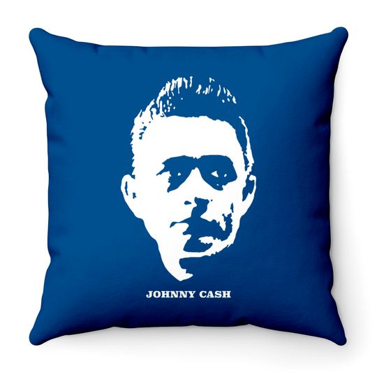 Discover Johnny Cash - Johnny Cash - Throw Pillows