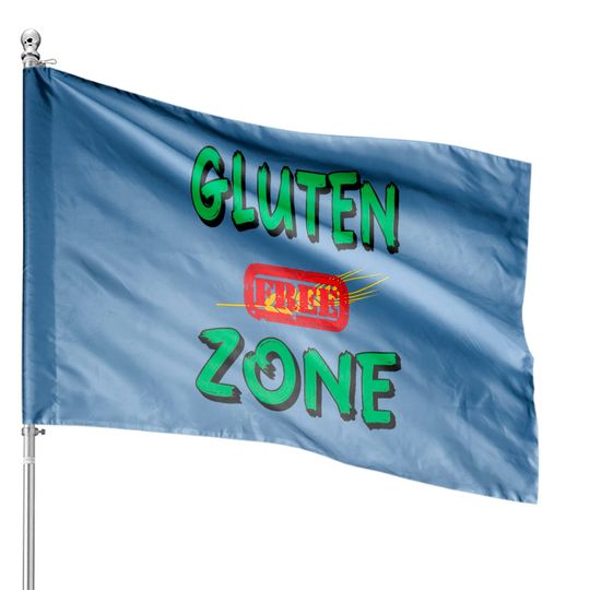 Discover Gluten Free Zone House Flags