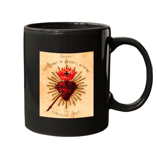 Discover Vintage Sacred Heart of Jesus Traditional Gift Mugs