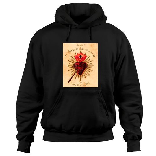 Discover Vintage Sacred Heart of Jesus Traditional Gift Hoodies