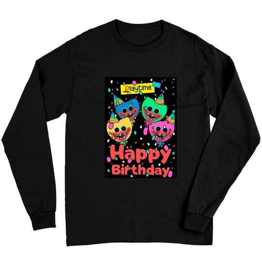 Discover Poppy Playtime Huggy Wuggy Playtime co Birthday Card Classic Long Sleeves
