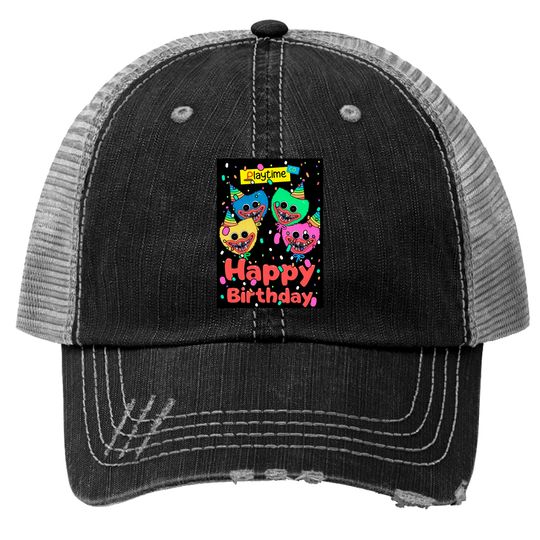 Discover Poppy Playtime Huggy Wuggy Playtime co Birthday Card Classic Trucker Hats