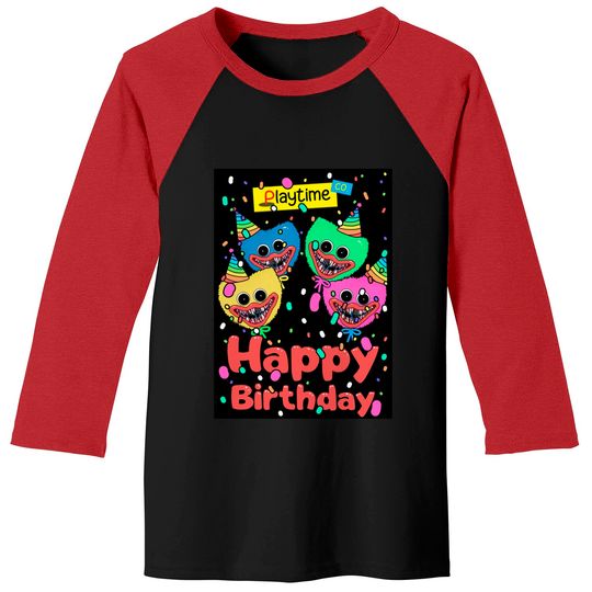 Discover Poppy Playtime Huggy Wuggy Playtime co Birthday Card Classic Baseball Tees