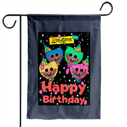Discover Poppy Playtime Huggy Wuggy Playtime co Birthday Card Classic Garden Flags