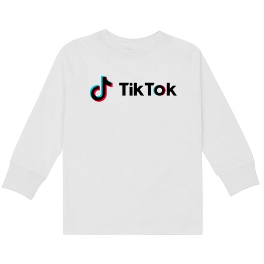 Discover TikTok Logo  Kids Long Sleeve T-Shirts