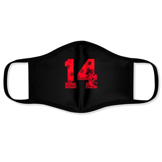 Discover Calidesign Red Bandana 14 Hoodie Pullover Face Masks