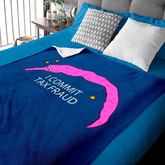 Discover Tax Evasion Worm - Worm On A String - Baby Blankets