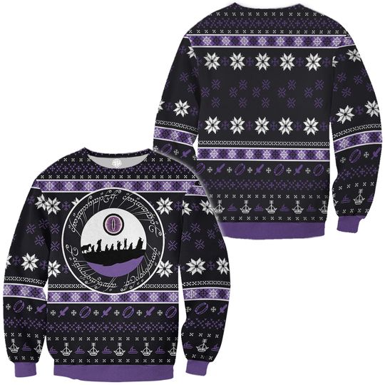 Discover Lotr Ring Language Ugly 3D Sweater