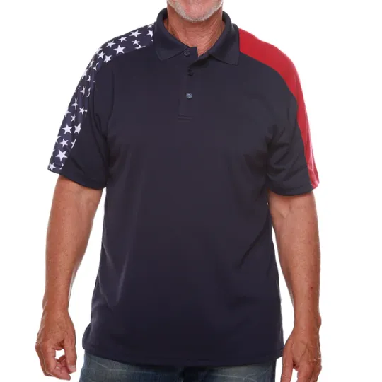 Discover Men's Patriotic Polo Shirt