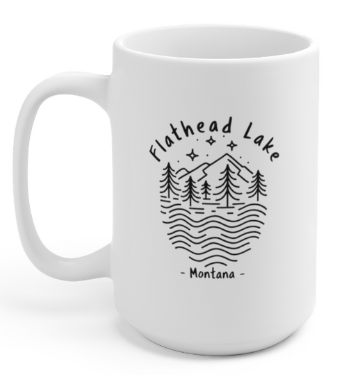 Discover Flathead Lake Montana Coffee Mug