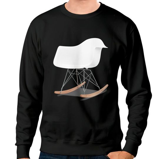 Discover Vintage furniture eames molded plastic armchair rocker - Funny - Sweatshirts