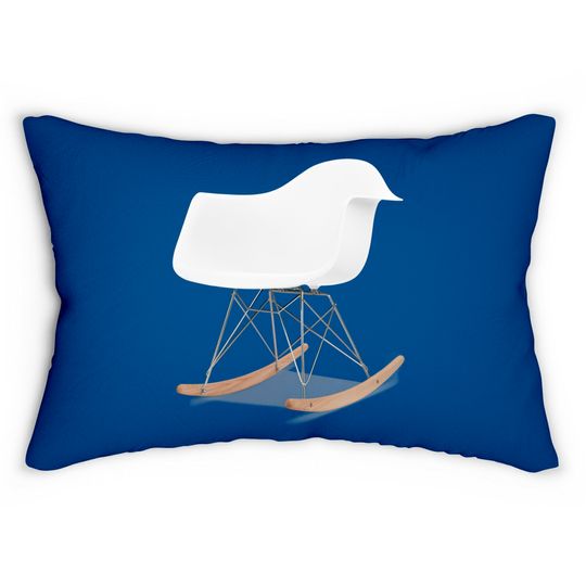 Discover Vintage furniture eames molded plastic armchair rocker - Funny - Lumbar Pillows