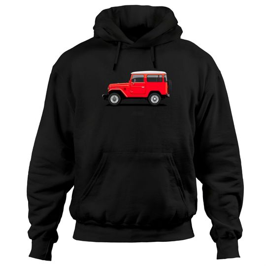 Discover Land Cruiser FJ40 HardTop Red - Toyota Land Cruiser - Hoodies