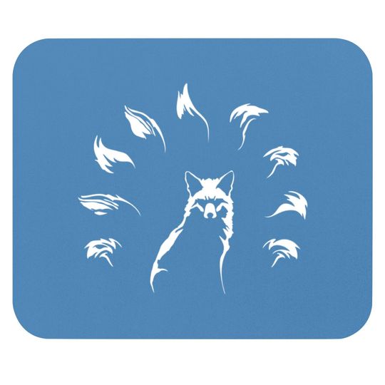 Discover Nine-Tailed Fox, Kitsune - Nine Tailed Fox - Mouse Pads