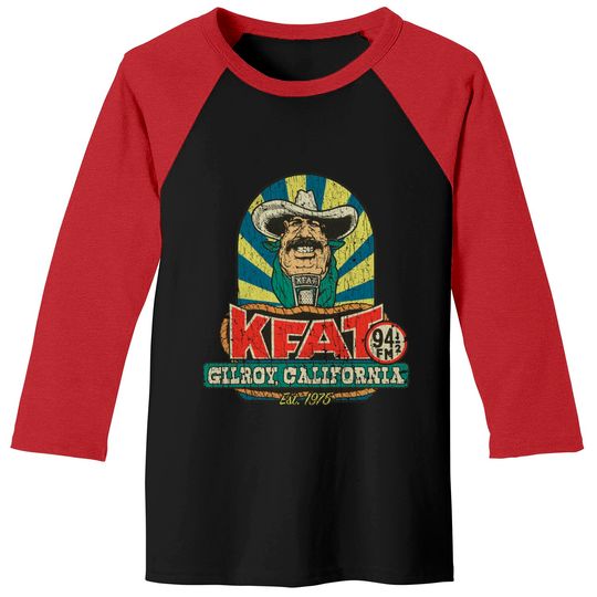 Discover KFAT 94.5 FM 1975 - Cowboy - Baseball Tees