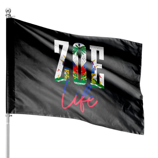 Discover Haiti Flag Zoe Haitian Life Pride Vintage Haiti House Flags