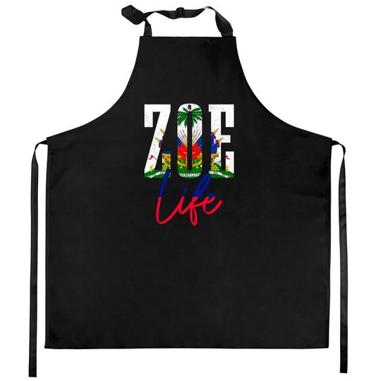 Discover Haiti Flag Zoe Haitian Life Pride Vintage Haiti Kitchen Aprons