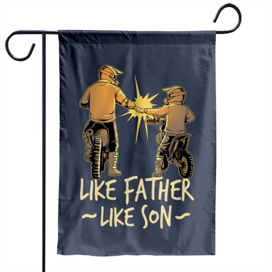 Discover Dad Dirt Bike Out Motocross Gift Father And Son Garden Flags