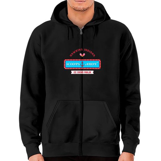 Discover Scoops Ahoy Logo Classic Zip Hoodies