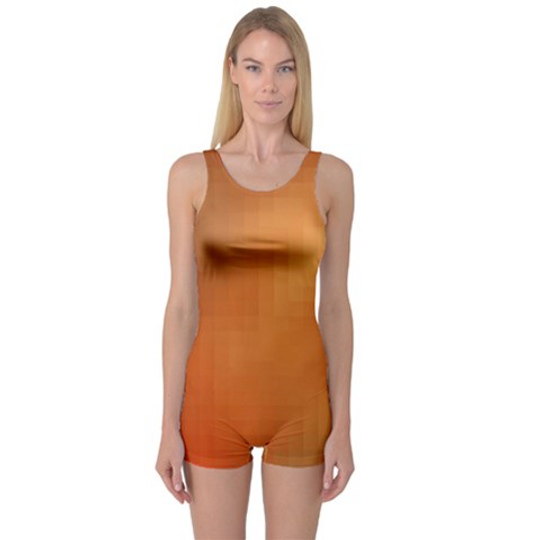 Discover Bright Tech Background One Piece Boyleg Swimsuit