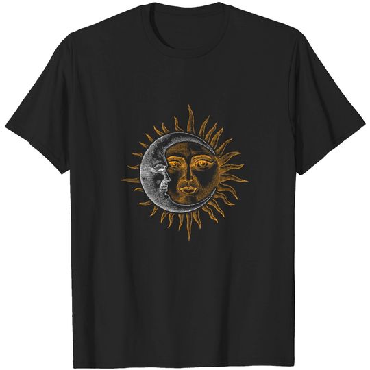Discover Vintage Astronomy Stars Sun Moon Planets Astronaut T-Shirt