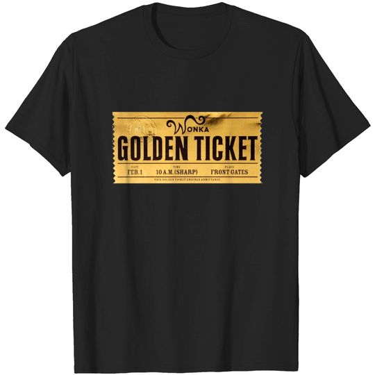 Discover Willy Wonka Golden Ticket T-shirt