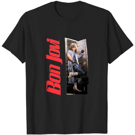 Discover Vintage 1987 Bon Jovi Slippery When Wet World  T-Shirt