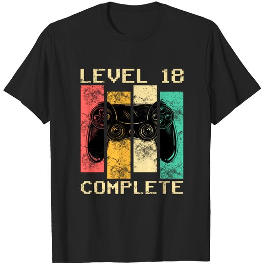 Discover Level 18 Complete 18 Years Old Eighteen Birthday T-shirt