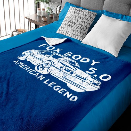 Discover Mustang Foxbody American Fox body stang Muscle classic Car 5.0L - Foxbody Mustang - Baby Blankets