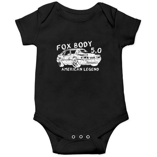 Discover Mustang Foxbody American Fox body stang Muscle classic Car 5.0L - Foxbody Mustang - Onesies