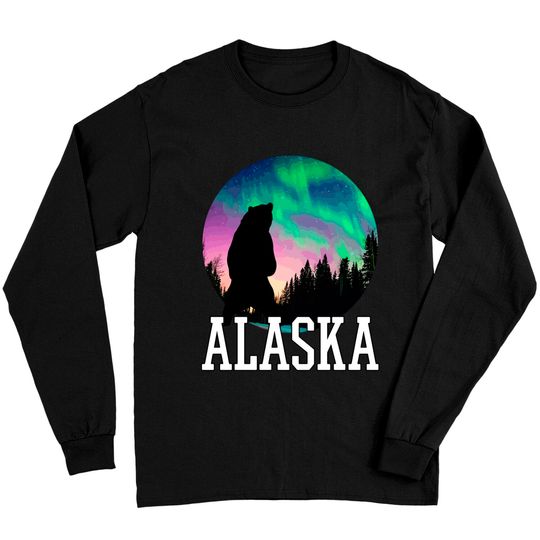 Discover Alaska Nothern Lights Viewing Vacation Long Sleeves