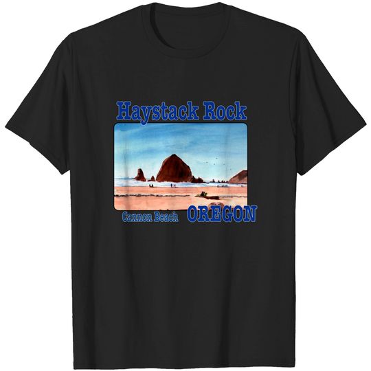 Discover Haystack Rock, Cannon Beach, Oregon - Haystack Rock - T-Shirt