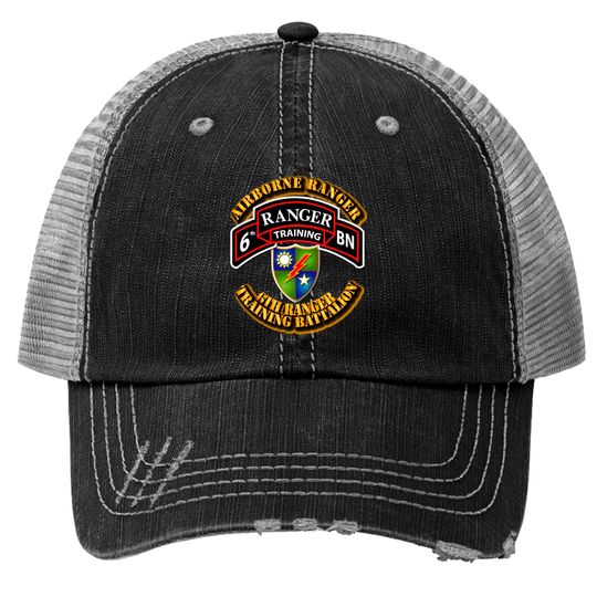 Discover 6th Ranger Training Battalion - Airborne Ranger Trucker Hats