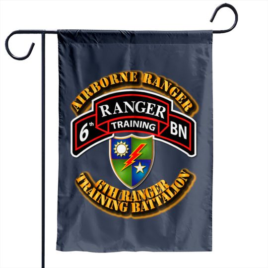 Discover 6th Ranger Training Battalion - Airborne Ranger Garden Flags