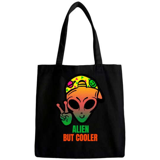 Discover Alien But Cooler Orange Green Bags