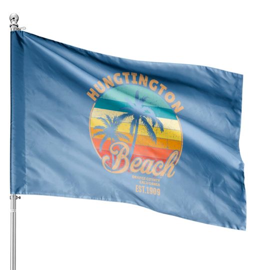 Discover Huntington Beach Orange County California Design F House Flags