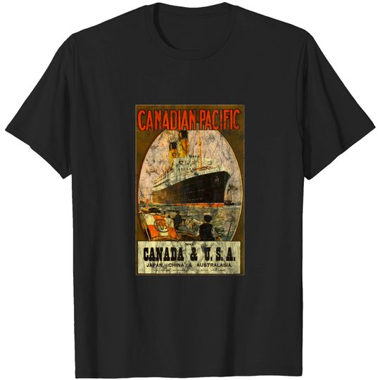 Discover Canadian Pacific Ships Passenger Liner - Cruise Ship - T-Shirt