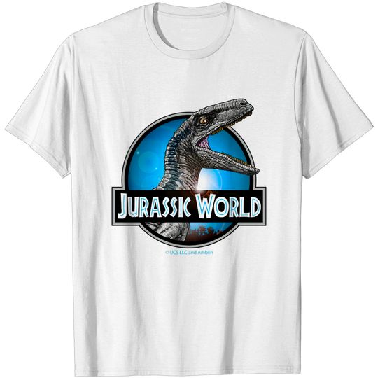 Discover jurassic world, movie, film, 2022, 2015, Velociraptor, raptor, Blue - Jurassic World - T-Shirt