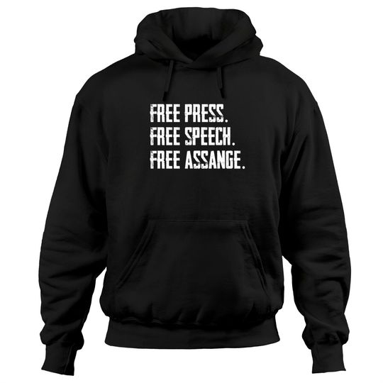 Discover Free Speech Free Assange Hoodie