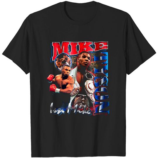 Discover Vintage Style Iron Mike Tyson Graphic Tee