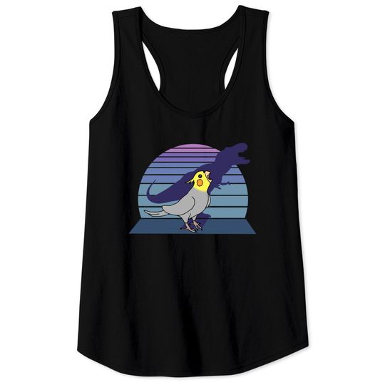 Discover dinosaur shadow - cockatiel - Birb Memes - Tank Tops
