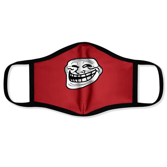 Discover troll face Face Masks