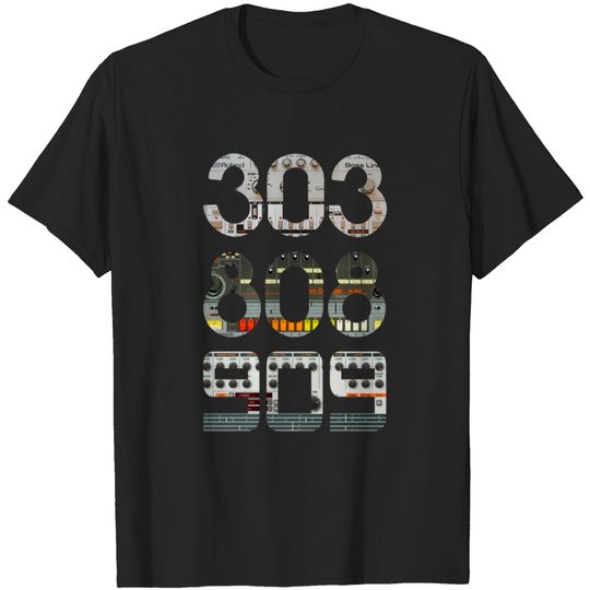 Discover 303 808 909 - Bass - T-Shirt