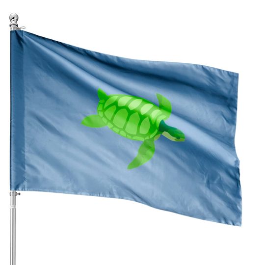 Discover Green Sea Turtle House Flags