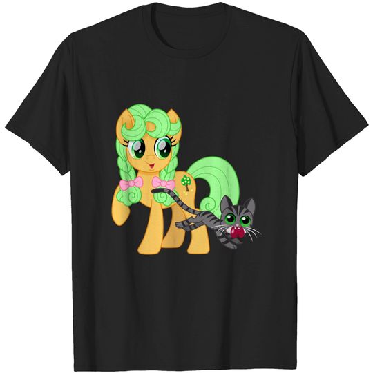 Discover Young Goldie Delicious meets her first cat - My Little Pony - T-Shirt